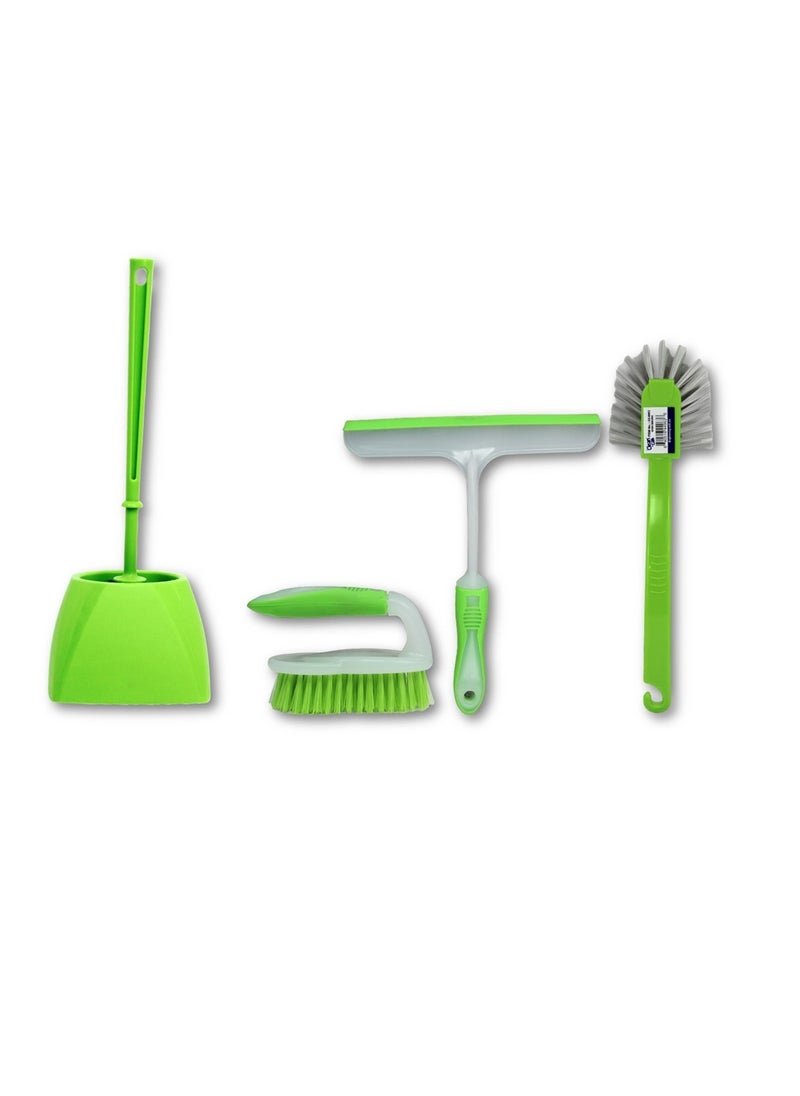 Clean and Care Cleaning Set Toilet Brush Scrubbing Brush Dish Brush and Wiper Squeegee Bathroom Floor Cleaning Assorted Color - pzsku/Z58F3DC04D3A3EABA2C6AZ/45/_/1717831878/2d2ce0a3-3048-45ef-ab8b-eceb6a6b75e5