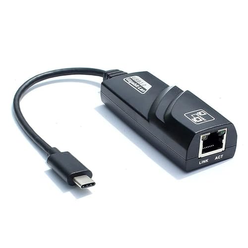 VYAR Type C to RJ45 Ethernet LAN Adapter, Up to 1000 Mbps, for Windows/Mac/Linux - Image 1