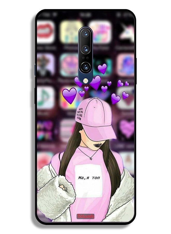 Tolwak OnePlus 7 Pro 4G Protective Case Cover Anti Social Club  - Image 2
