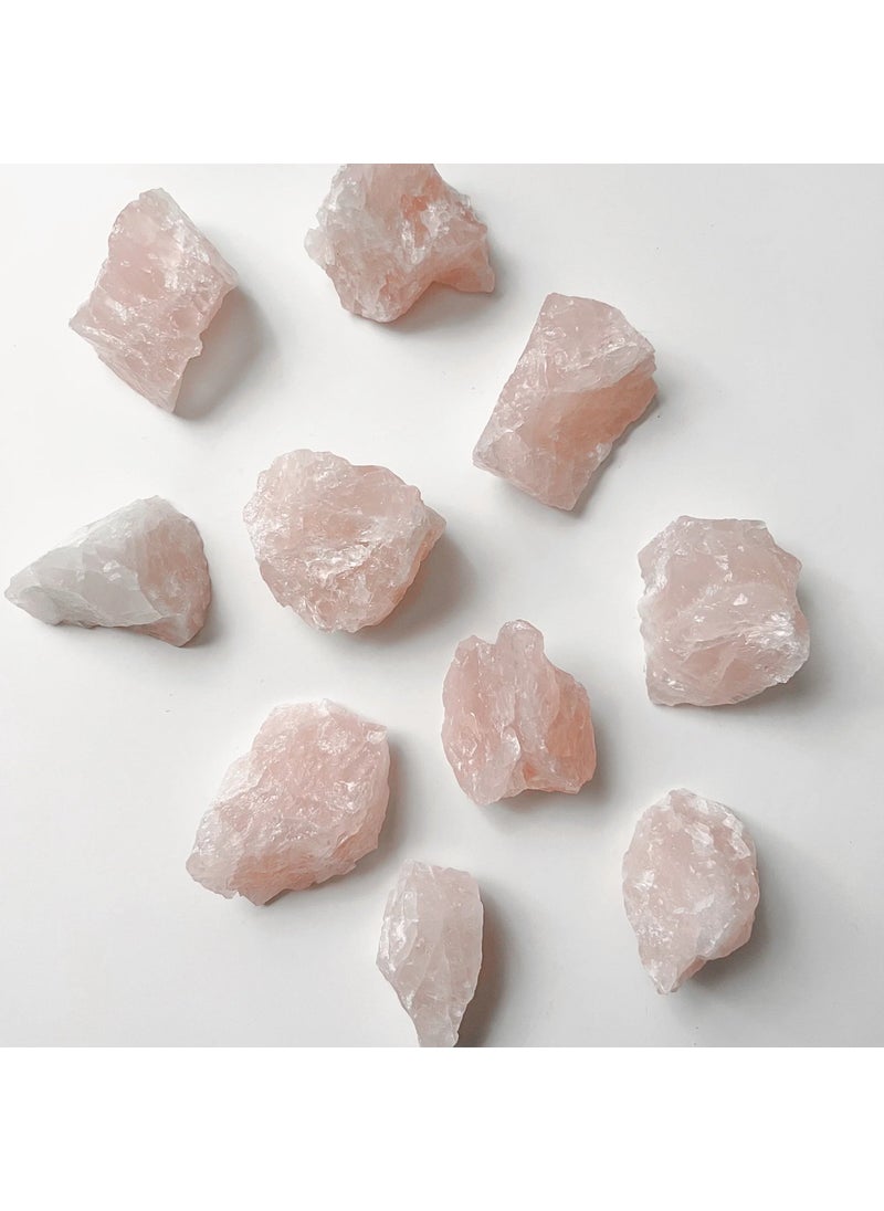 LET'SCRUB - Rose Quartz Stone 1 Piece Raw Crystal Love Stone 30 gr - Image 1