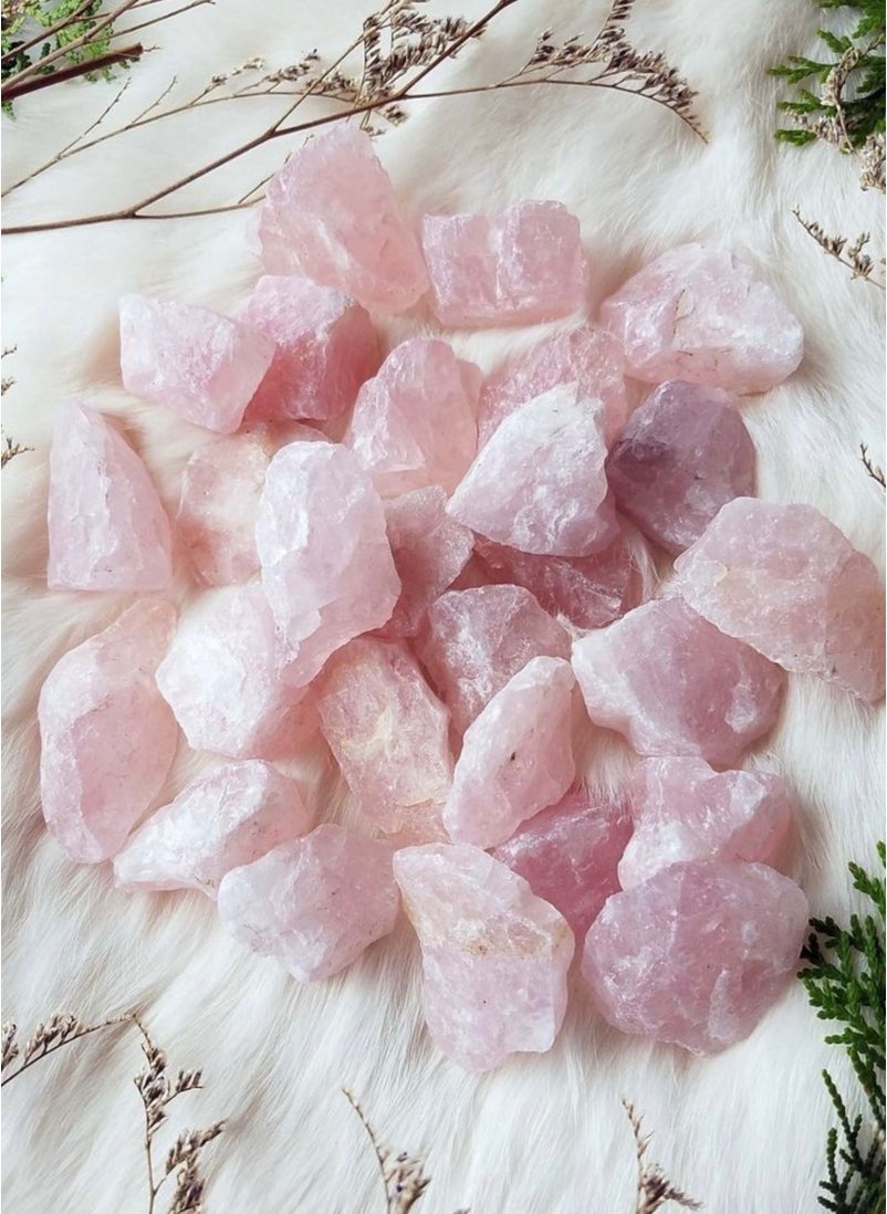 LET'SCRUB - Rose Quartz Stone 1 Piece Raw Crystal Love Stone 30 gr - Image 1
