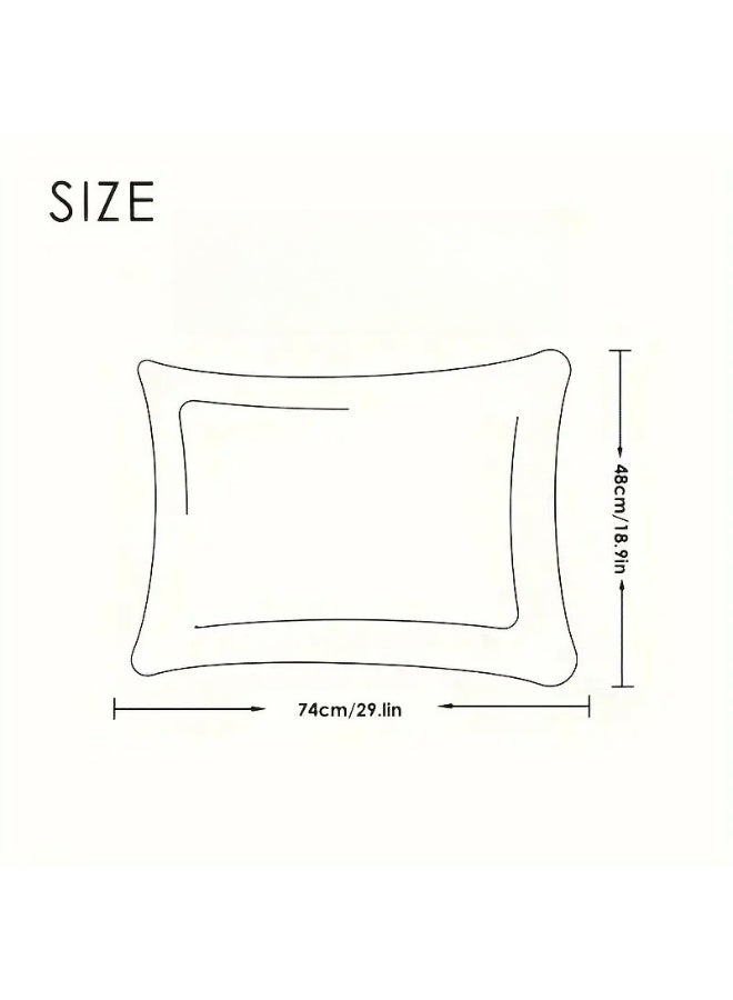 2 عبوة أكياس مخدة فاخرة من حرير التوت، 25 من الحرير الساتان المنسوج من الحرير المومي، مغلف بإغلاق بلون واحد لا يسبب الحساسية، يغسل يدوياً فقط، مصمم للشعر والبشرة، 120-140 جم - Image 2