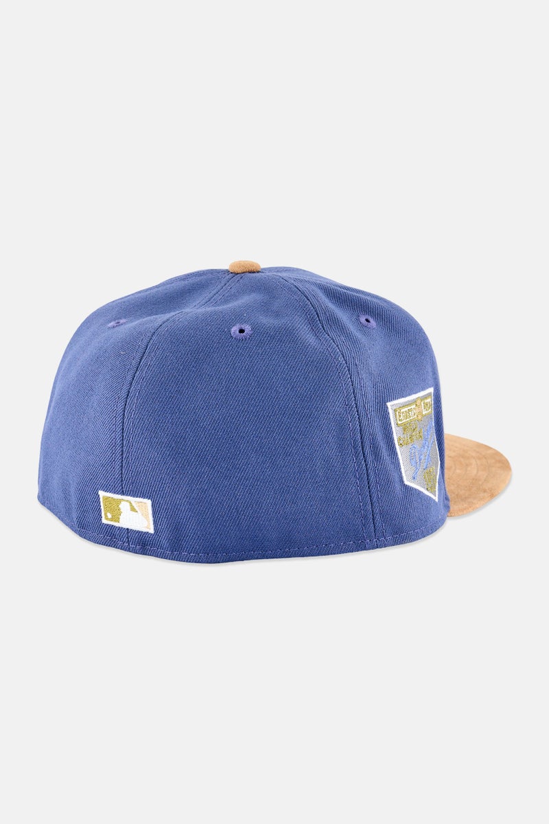 New Era x MLB Men Brooklyn Dodgers Fitted Cap, Slate Blue - Image 2