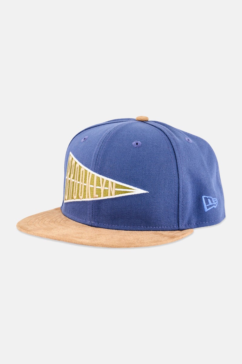 New Era x MLB Men Brooklyn Dodgers Fitted Cap, Slate Blue - Image 1