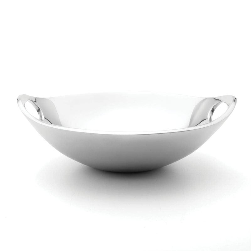 Nambe NambÃ© Handled 32 oz Alloy Bowl â€“ 10.5" Sculptural Serving Bowl with Dual Oval Handles, Rounded Arch Design for Heating & Chilling â€“ Decorative Tabletop Serveware for Home & Entertaining - Image 2