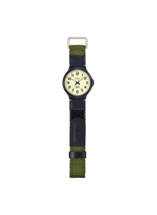 CASIO Men's Cloth Analog Watch MW-240B-3BVDF - 43.6 mm  - Image 2