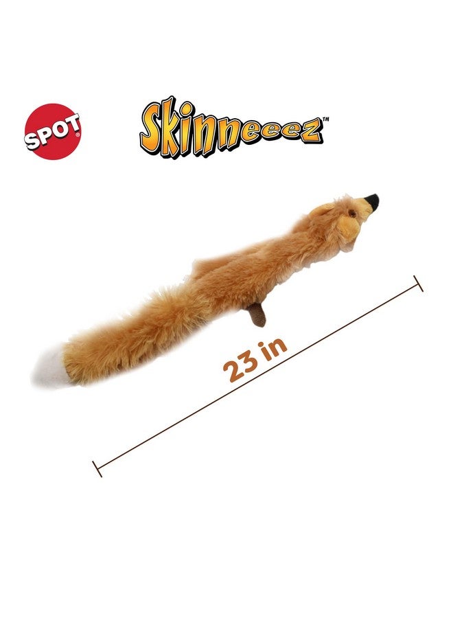 سبوت لعبة سبوت سكينيز فوكس، لعبة شد الحبل للكلاب بدون حشو مع صرير، مناسبة للسلالات المتوسطة والكبيرة، 23 بوصة - Image 2