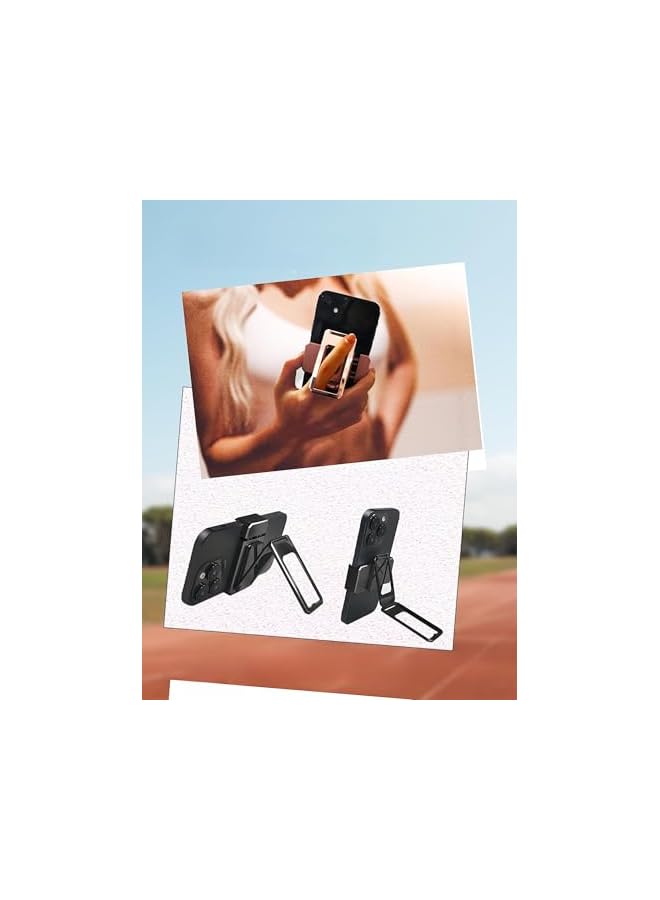 S-TOP Phone Stand, Detachable Ring Holder Kickstand with 360 Rotation, Aluminum Alloy Grip and Stand, Multi-Angle Adjustable for Videos and Calls - Image 2
