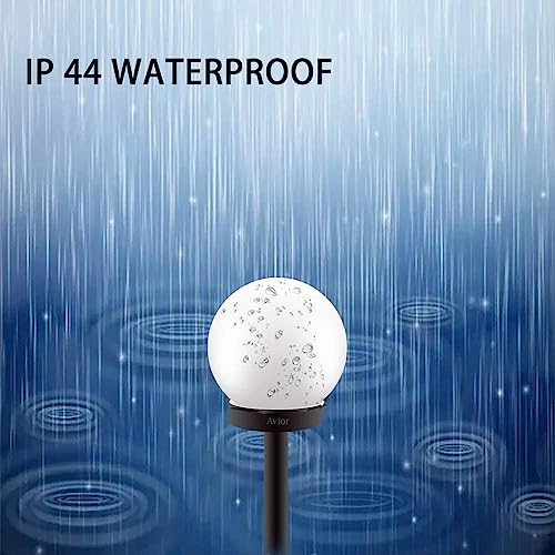 Lyse Decor Polycarbonate Doom/Ball Shape Gate Light/Gate Lamp for Outdoor/Garden Light/Home Entrance Light (Milky 8 inch Size, Pack of 2) - Image 3