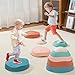 Fanboxk Stepping Stones for KidsNonSlip Toddler Sensory Stepping Stones for Promoting Toddler Balance Coordination SkillsObstacle Courses Sensory Toys Outdoor or Indoor Play for Kids Age 38 - Image 2