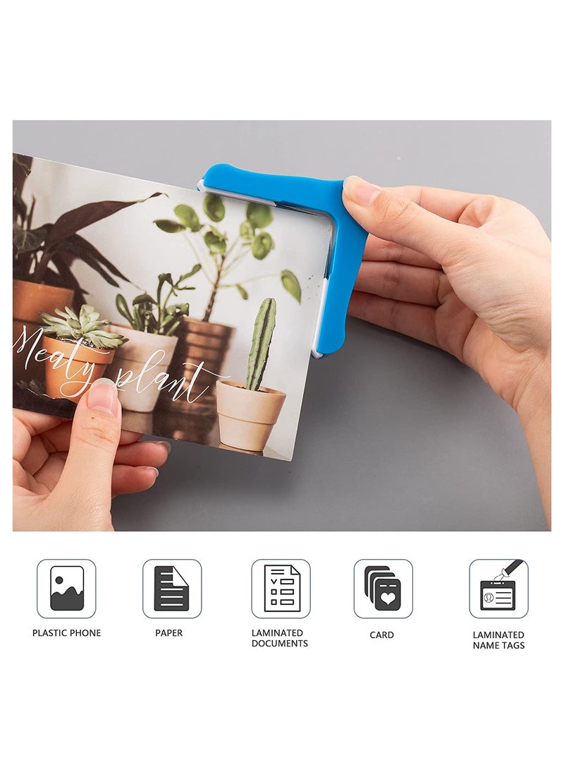 SOLARAE 2Pcs Paper Corner Rounder Punches for Crafts Cutter Envelope Punch Board Hole Puncher Laminate DIY Projects Photo Card Making and Scrapbooking 5 mm - Image 2