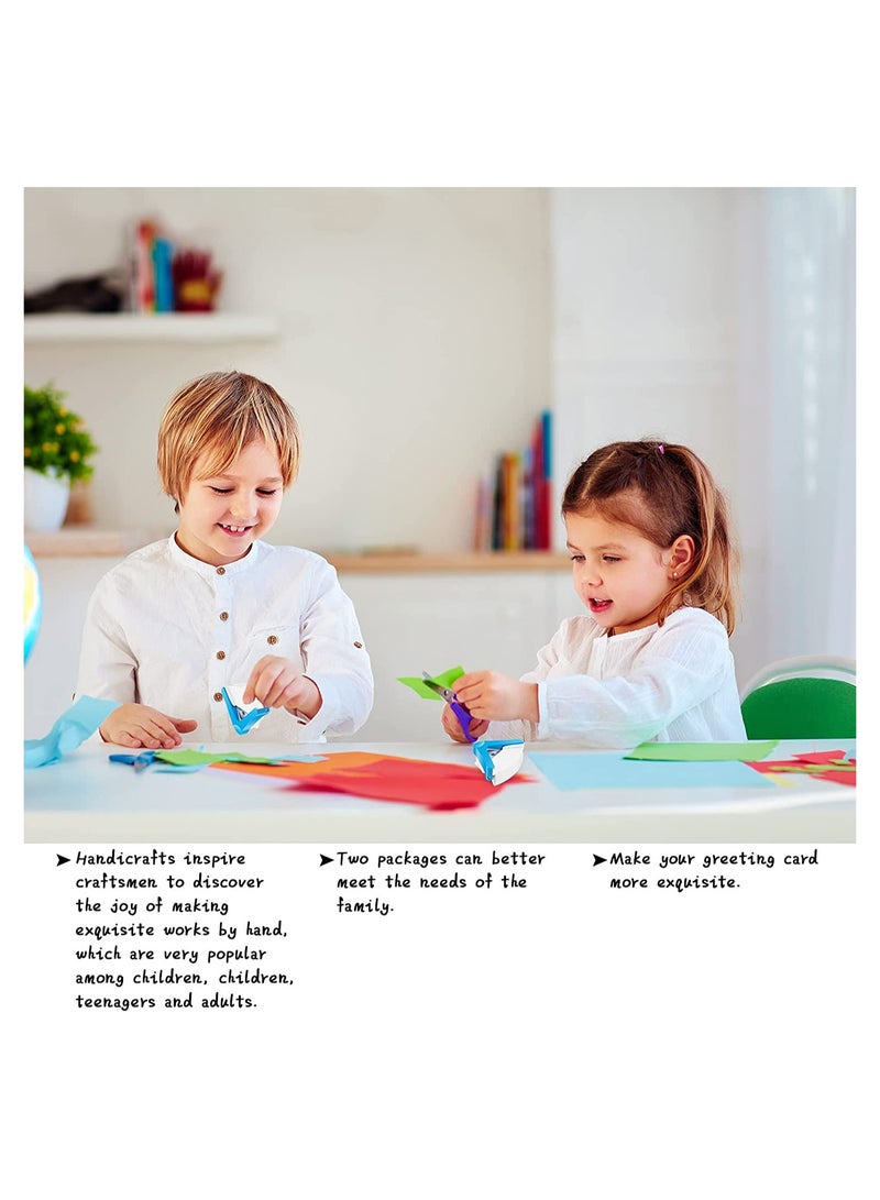 SOLARAE 2Pcs Paper Corner Rounder Punches for Crafts Cutter Envelope Punch Board Hole Puncher Laminate DIY Projects Photo Card Making and Scrapbooking 5 mm - Image 4