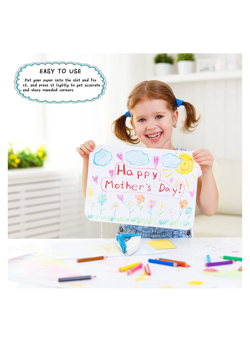 SOLARAE 2Pcs Paper Corner Rounder Punches for Crafts Cutter Envelope Punch Board Hole Puncher Laminate DIY Projects Photo Card Making and Scrapbooking 5 mm - Image 5