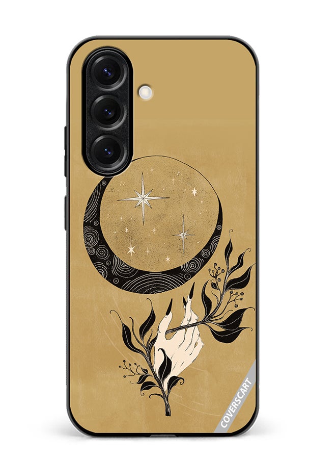 Protective Case Cover For Samsung Galaxy S25 Plus Witch Hand Moon Design Multicolour