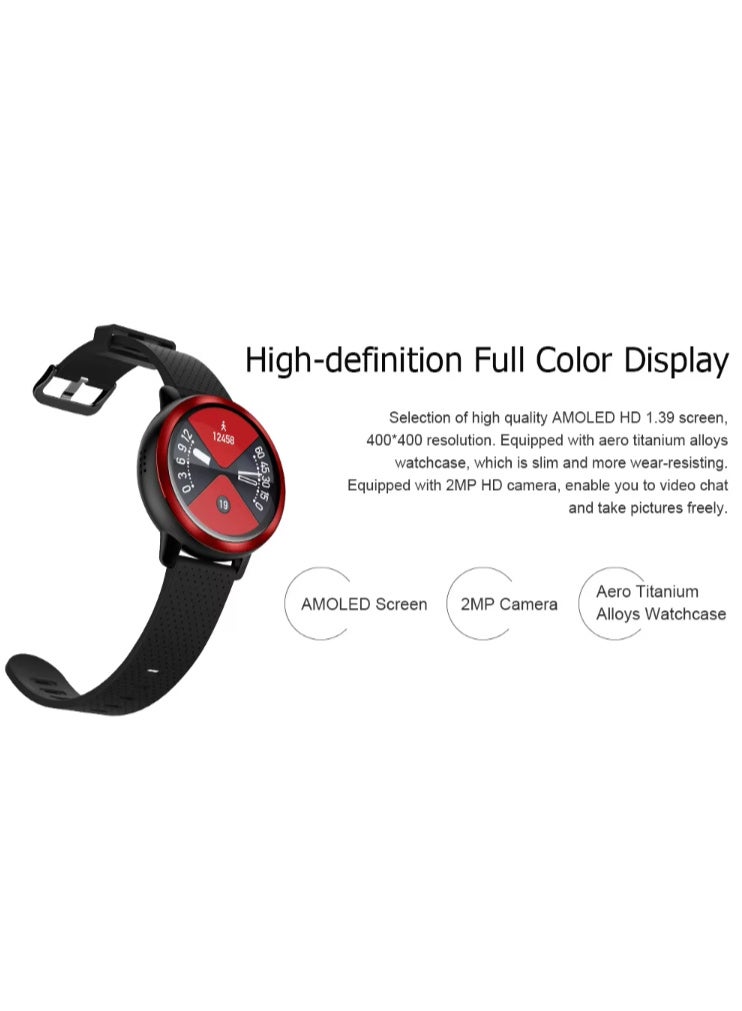 ليمفو ساعة ذكية Lem 8 تعمل بنظام أندرويد، مزودة بنظام تحديد المواقع العالمي (GPS)، وشبكة 4G، ومراقب لمعدل ضربات القلب، وسوار من الجلد، وخاصية الرد على المكالمات، وواي فاي، وذاكرة قراءة فقط 16 جيجابايت + ذاكرة وصول عشوائي (RAM) سعة 2 جيجابايت - Image 5