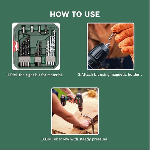 Bosch X-line 2607010608 Cobalt Steel Classic Drill and Screwdriver Bit Set (Blue, 34-Pieces), Straight - Image 5