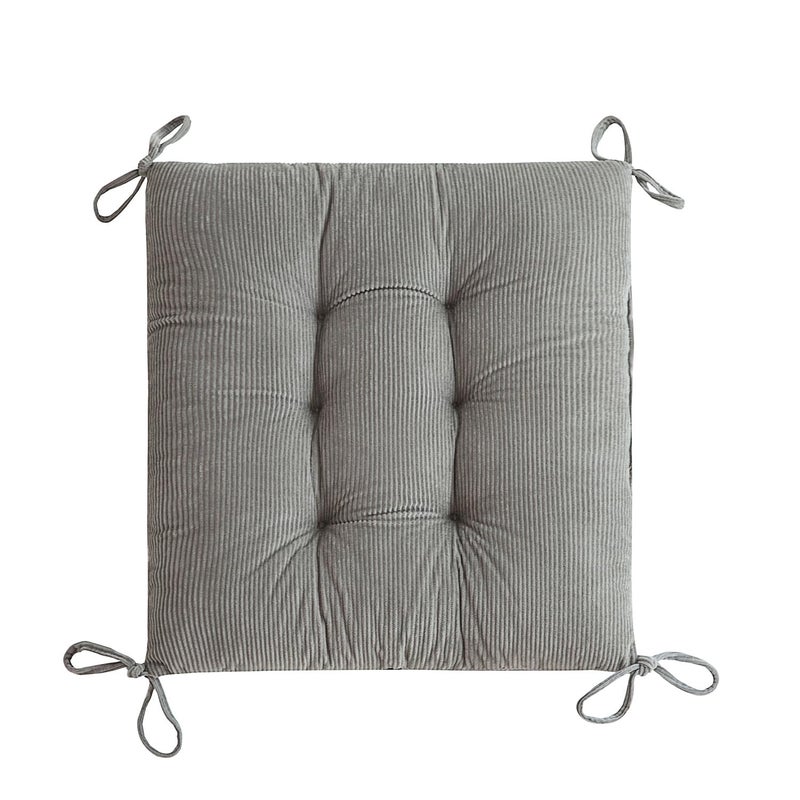 Makimoo Outdoor Patio Cushion, Rocking Chair Cushion, Tufted Pads, Set of Upper and Lower with Ties Pack of 2 (2 Sets) - Back 20"Ã—17", Seat 17"Ã—17" (Grey) - Image 5