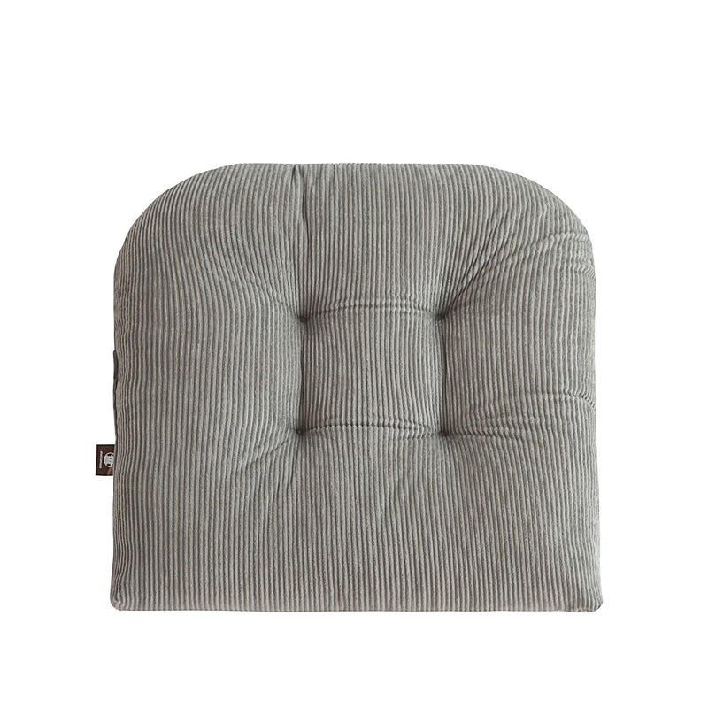 Makimoo Outdoor Patio Cushion, Rocking Chair Cushion, Tufted Pads, Set of Upper and Lower with Ties Pack of 2 (2 Sets) - Back 20"Ã—17", Seat 17"Ã—17" (Grey) - Image 4