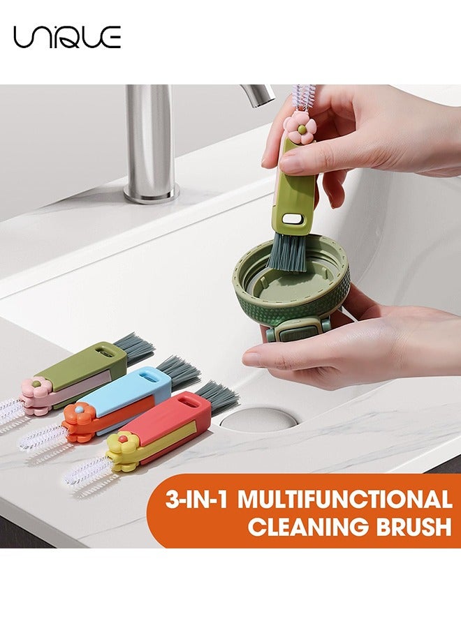 Unique 3 in 1 Cup Lid Gap Cleaning Brush, 3 Pack Multifunctional Insulation Bottle Cleaning Tools for Bottle Gap Tight Spaces Cup, Cleaning Baby Bottles, Sport Water Bottle, Home Kitchen Cleaning Tool  - Image 4