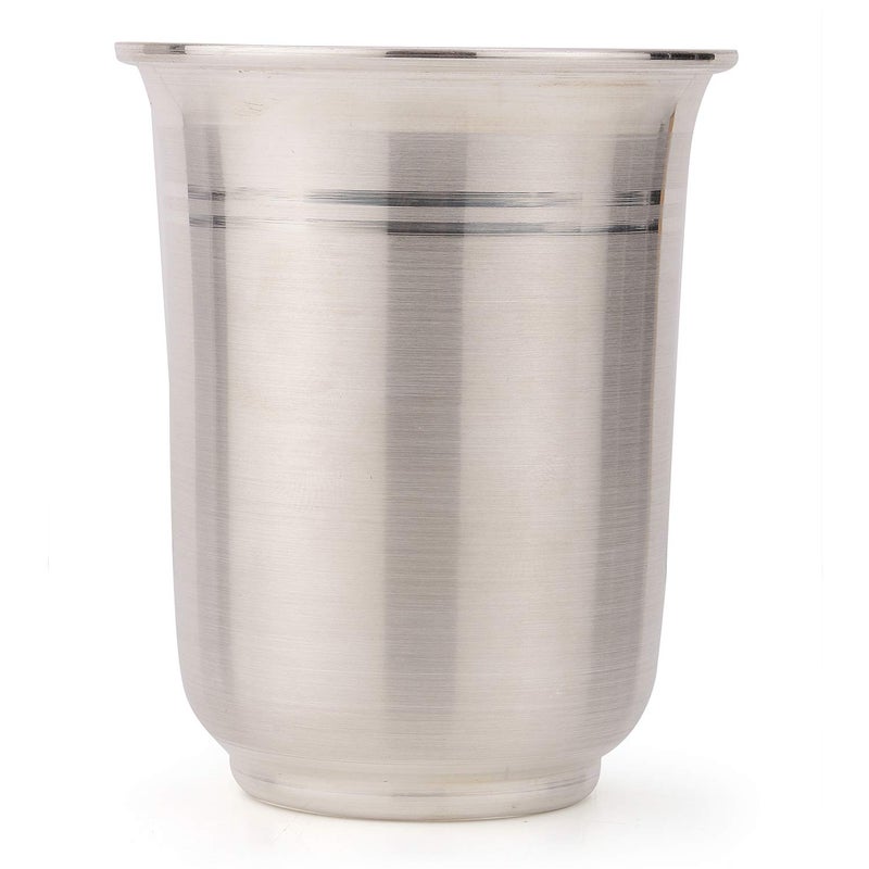 Osasbazaar Pure Silver Glass Tumbler for Dining Baby and Gifting 90925 Pure BIS Hallmarked 120ml - Image 4
