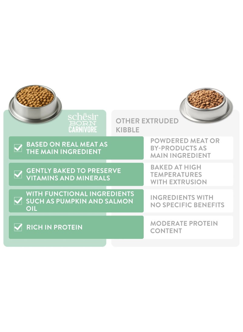 Schesir Born Carnivore Grain Free Oven Baked Dry Food [High-Protein] For Cat - Chicken with Herring & Salmon 1.25kg - Image 3