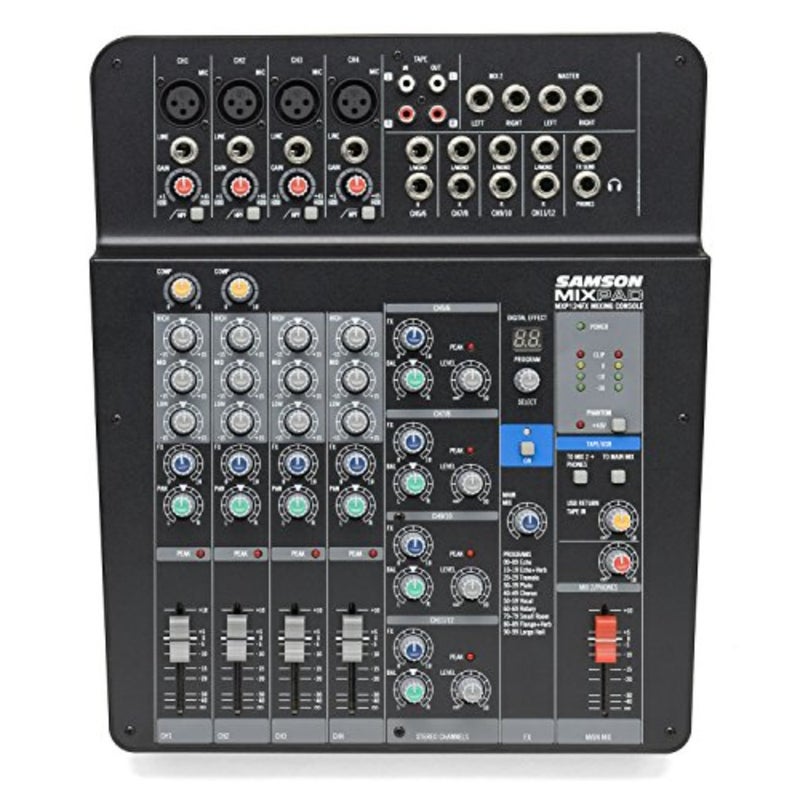 Mixpad MXP124FX جهاز مزج ستيريو تناظري ذو 12 قناة مع تأثيرات وUSB - Image 4