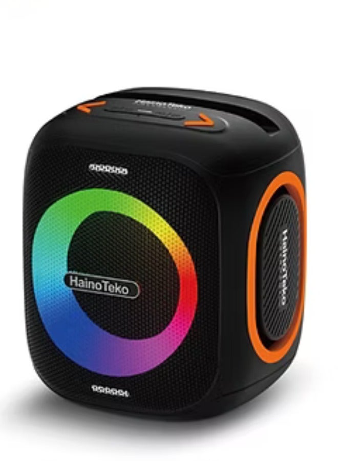 Haino Teko Haino Teko Germany  TB-3 Mini Portable Wireless Bluetooth Speaker With Hifi Sound Quality Button Control and RGB Lighting (Black) - Image 1