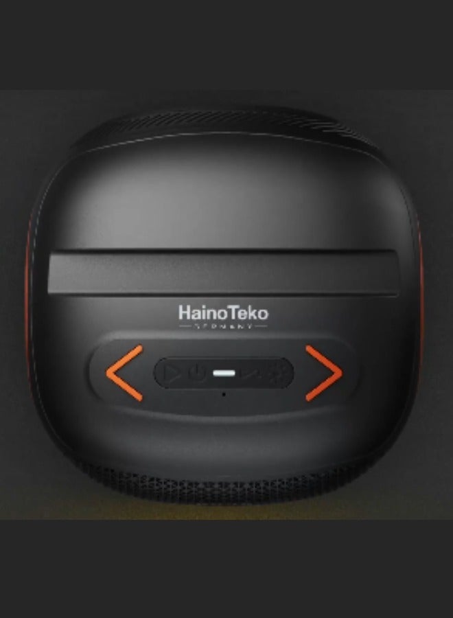 Haino Teko Haino Teko Germany  TB-3 Mini Portable Wireless Bluetooth Speaker With Hifi Sound Quality Button Control and RGB Lighting (Black) - Image 3