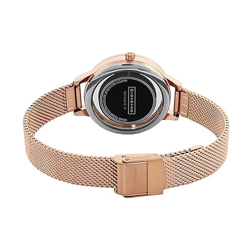 Giordano Analog Watch for Women with See Through Elegant Dial with Stainless Steel Strap|Round Shape Fashion Wrist Watch for Ladies|Girls to Compliment Your Look GD-60010 - Image 4