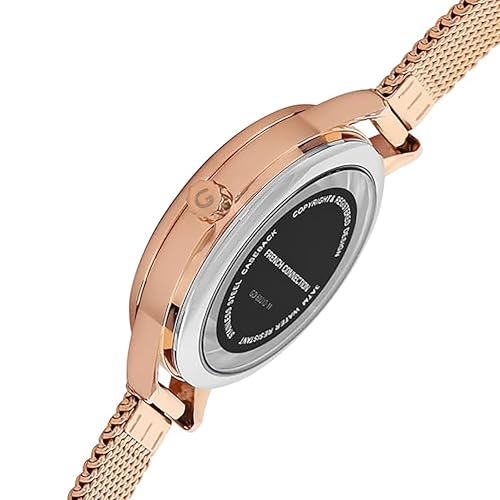 Giordano Analog Watch for Women with See Through Elegant Dial with Stainless Steel Strap|Round Shape Fashion Wrist Watch for Ladies|Girls to Compliment Your Look GD-60010 - Image 5