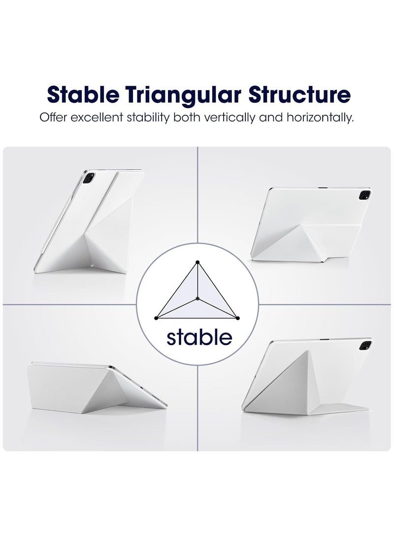 general Compatible with iPad Air 13-inch 2024 (M2) and iPad Pro 12.9 (3rd-6th Gen), Lightweight Portrait/Landscape Magnetic Case with 4 Standing Angles - Image 3