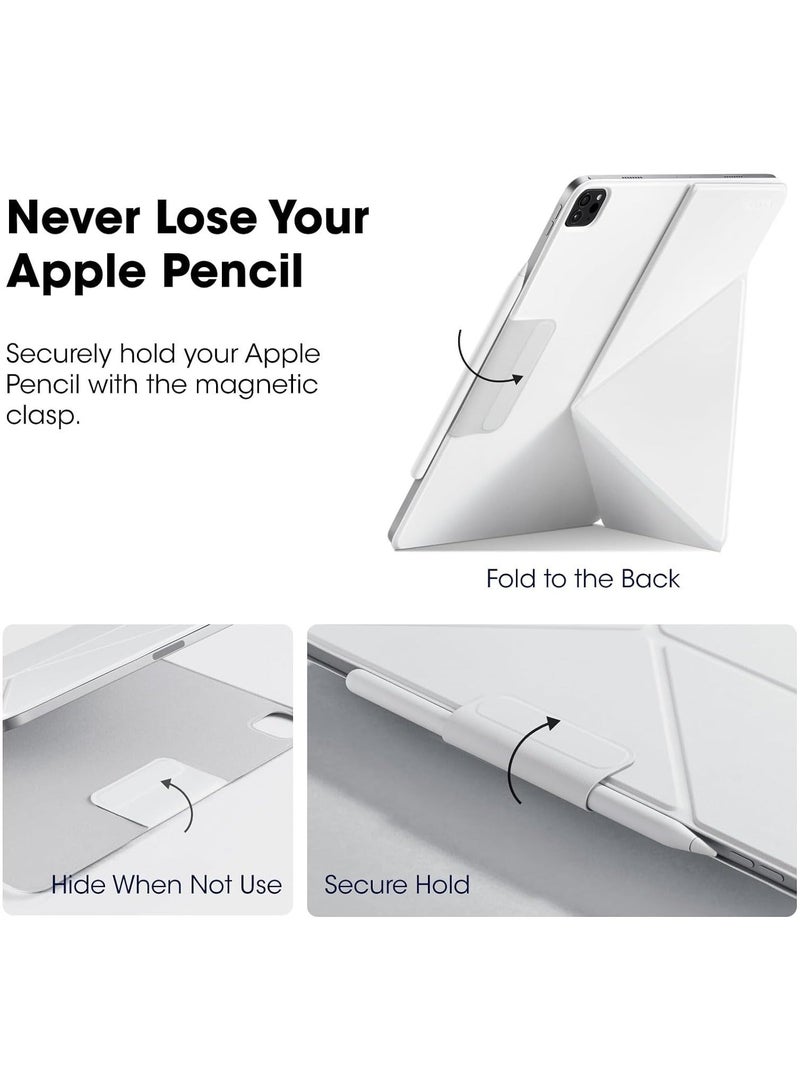 general Compatible with iPad Air 13-inch 2024 (M2) and iPad Pro 12.9 (3rd-6th Gen), Lightweight Portrait/Landscape Magnetic Case with 4 Standing Angles - Image 4