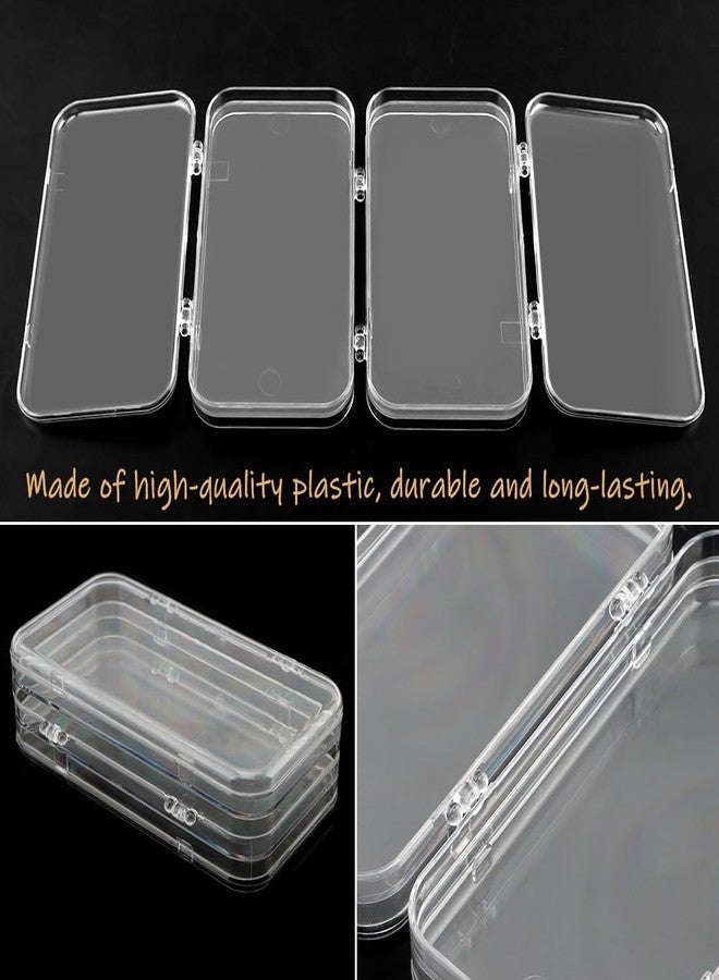 Yonderfume Tri-Fold Press On Nail Boxes Portable Nail Display box, Clear PET Plastic Storage Box for Fake Nails with Adhesive Double Sided Tape nails packaging for press ons - Image 3