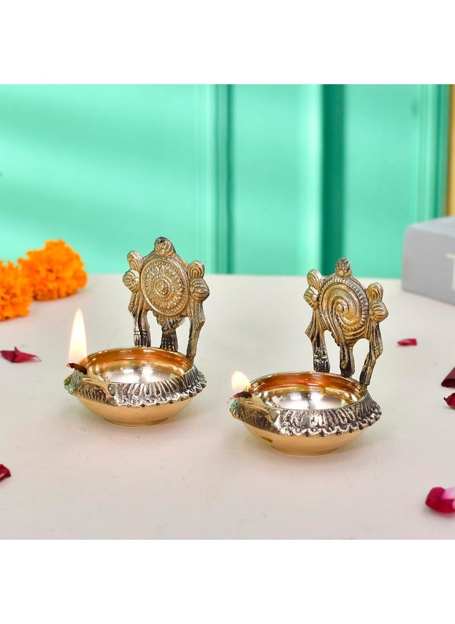 Craftvatika Pure Brass Shanku Chakra Kamakshi Kuber Diya Diwali Decoration Item for Home Decor - Brass Shanku Chakra Kuber Diya for Puja Room & Office Decor, Diwali Festival Gift Item - pzsku/Z58F4C8D484BA9E8953CCZ/45/_/1740982553/42e57b02-5e8c-42a6-8f6d-5661932f4b4d