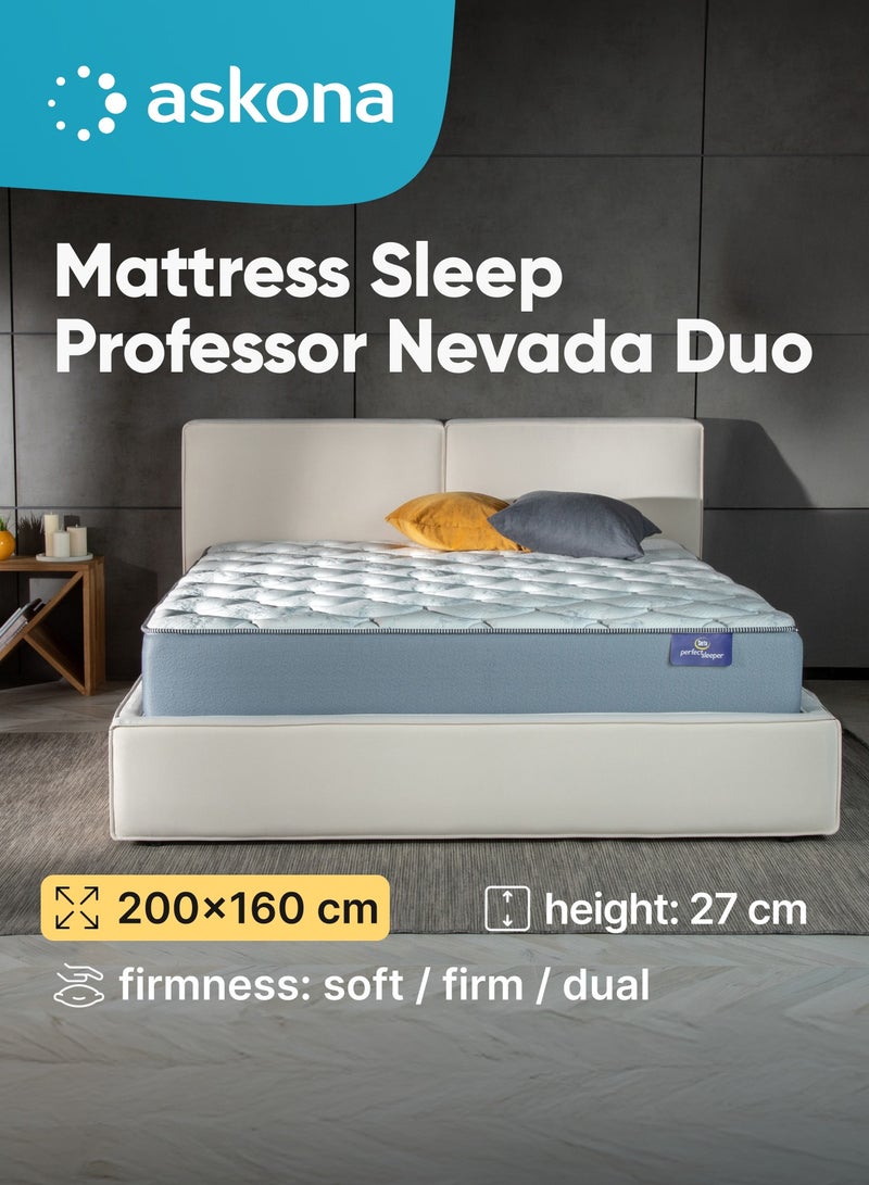 Askona Mattress Sleep Professor Nevada Duo 200x160x27 cm (LxWxH). - Image 1