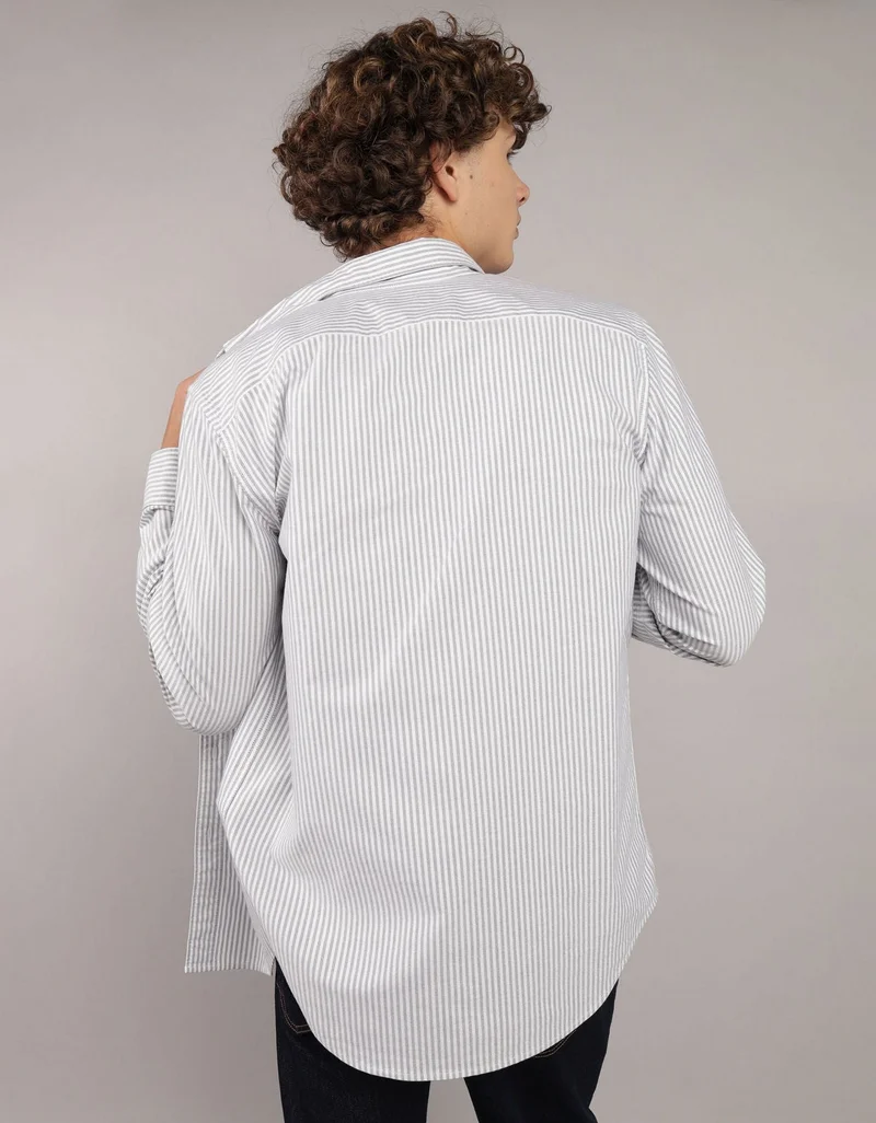 امريكان ايجل قميص أوكسفورد بأزرار وقصّة سلِم بأكمام قصيرة