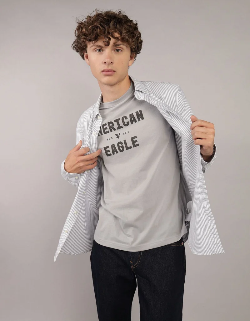 AE Slim Fit Everyday Oxford Button-Up Shirt