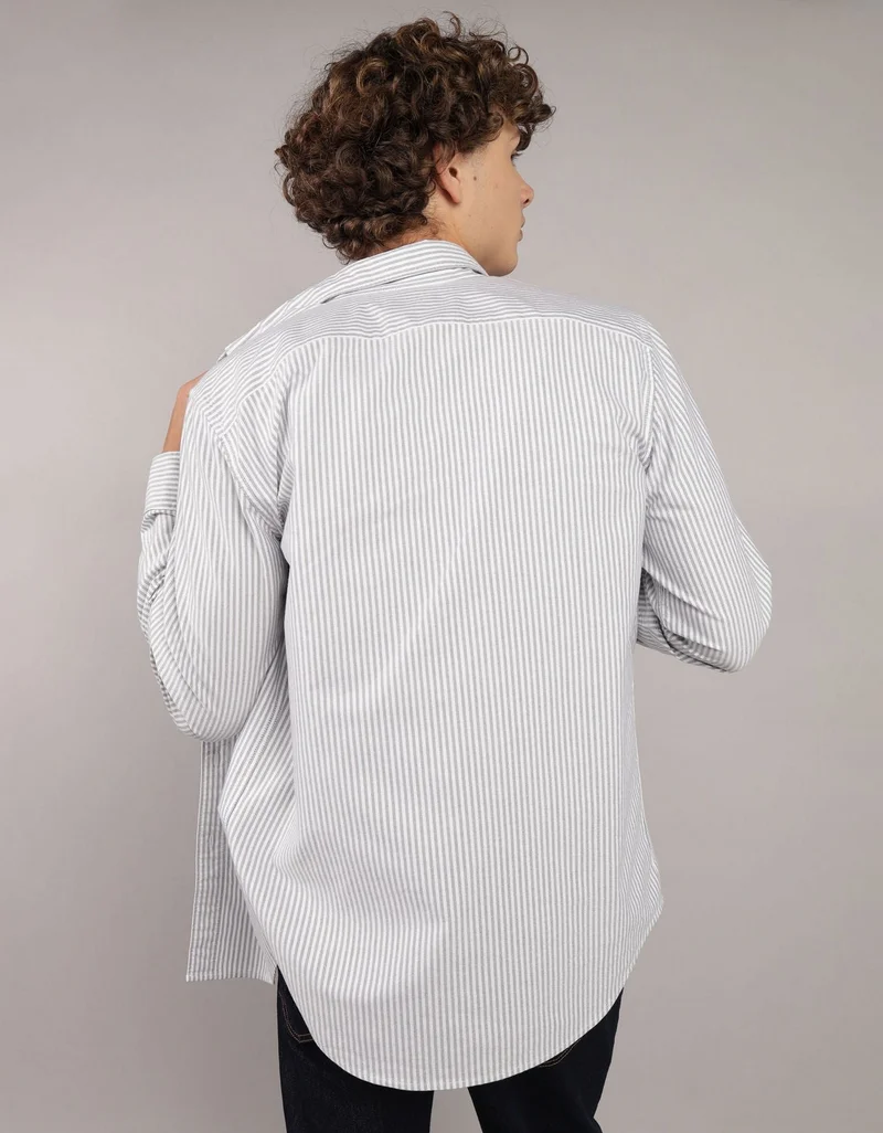American Eagle  AE Slim Fit Everyday Oxford Button-Up Shirt for Men | Best Price UAE