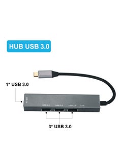 نيبمينينت محول موزع 4 في 1 متعدد المنافذ بمنفذ Type-C مع إضاءة LED.  - Image 4