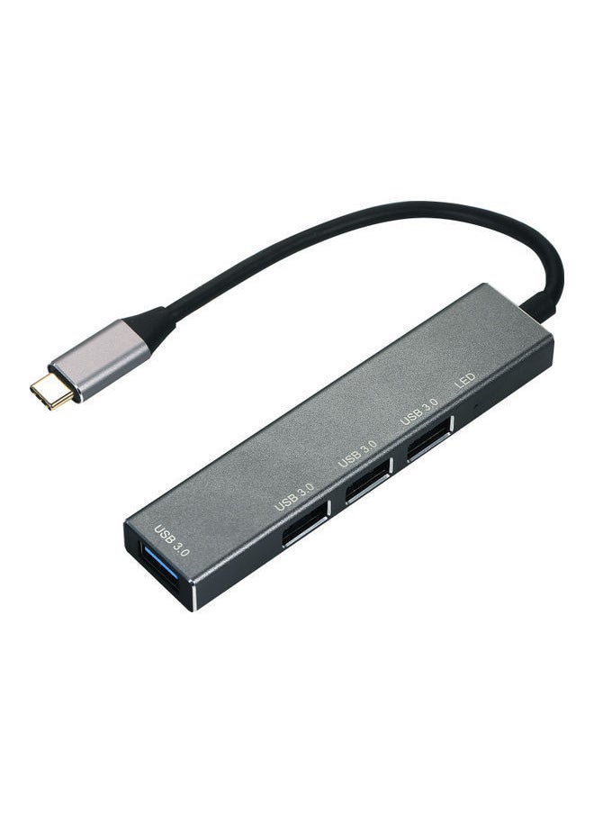 نيبمينينت - محول موزع 4 في 1 متعدد المنافذ بمنفذ Type-C مع إضاءة LED. - Image 1
