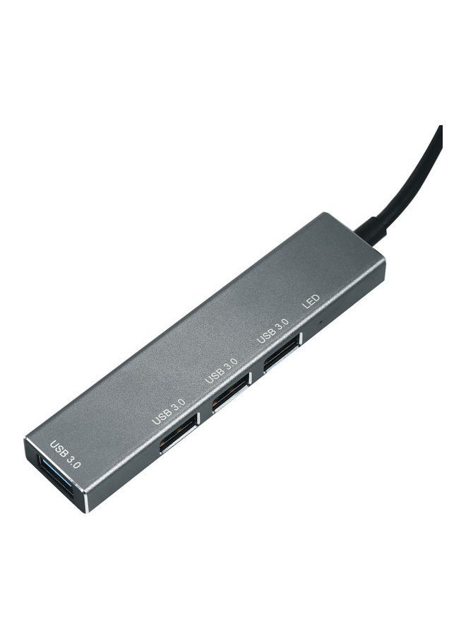 نيبمينينت - محول موزع 4 في 1 متعدد المنافذ بمنفذ Type-C مع إضاءة LED. - Image 1