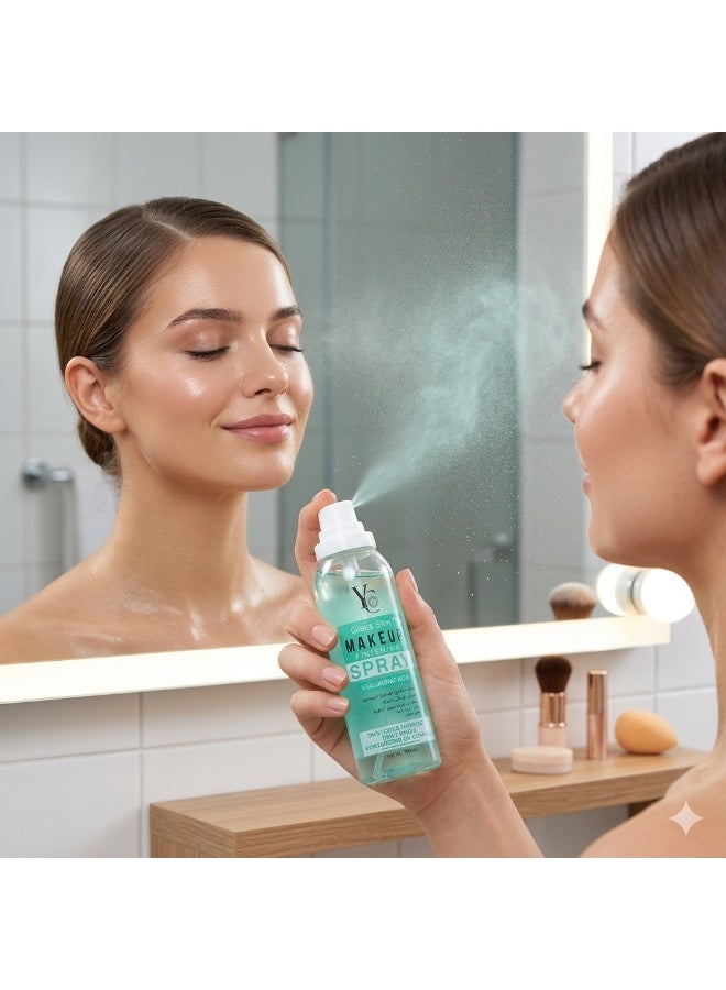 YC Glass Skin Makeup Finishing Spray with Hyaluronic Acid, 160ml. - Image 4