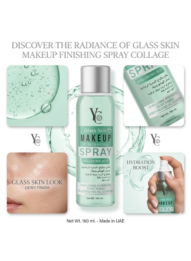 YC Glass Skin Makeup Finishing Spray with Hyaluronic Acid, 160ml. - Image 3