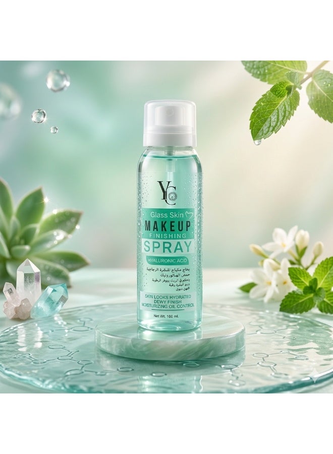 YC Glass Skin Makeup Finishing Spray with Hyaluronic Acid, 160ml. - Image 2