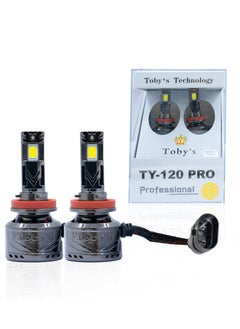 Toby's Tobys TY120 Pro 9005 2 Pieces 240W Original Tested LED Headlight Bulb Assembly 24000 Lumens 120W/Piece Xtreme Bright With Color Temperature 6500K  - Image 1