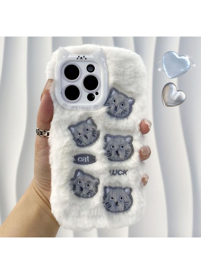 اس-توب جراب لهاتف iPhone 16 Pro Max، جراب سيليكون كامل التغطية بتصميم قطة لطيفة - Image 1