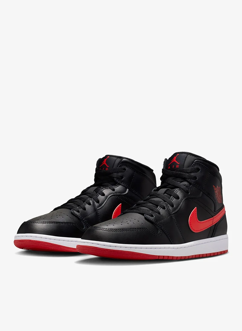 Jordan BLACK/UNIV RED-WHITE Air Jordan 1 Mid for Men | Best Price UAE