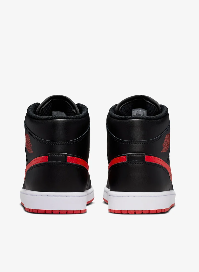 Jordan BLACK/UNIV RED-WHITE Air Jordan 1 Mid for Men | Best Price UAE