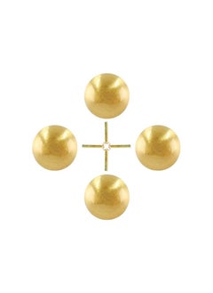 The Bros 4 PCS Cabinets Door Handles, Solid Brass Cabinet Knobs, Round Ball Gold Knobs for Dresser Drawer Modern Kitchen Hardware  - Image 3