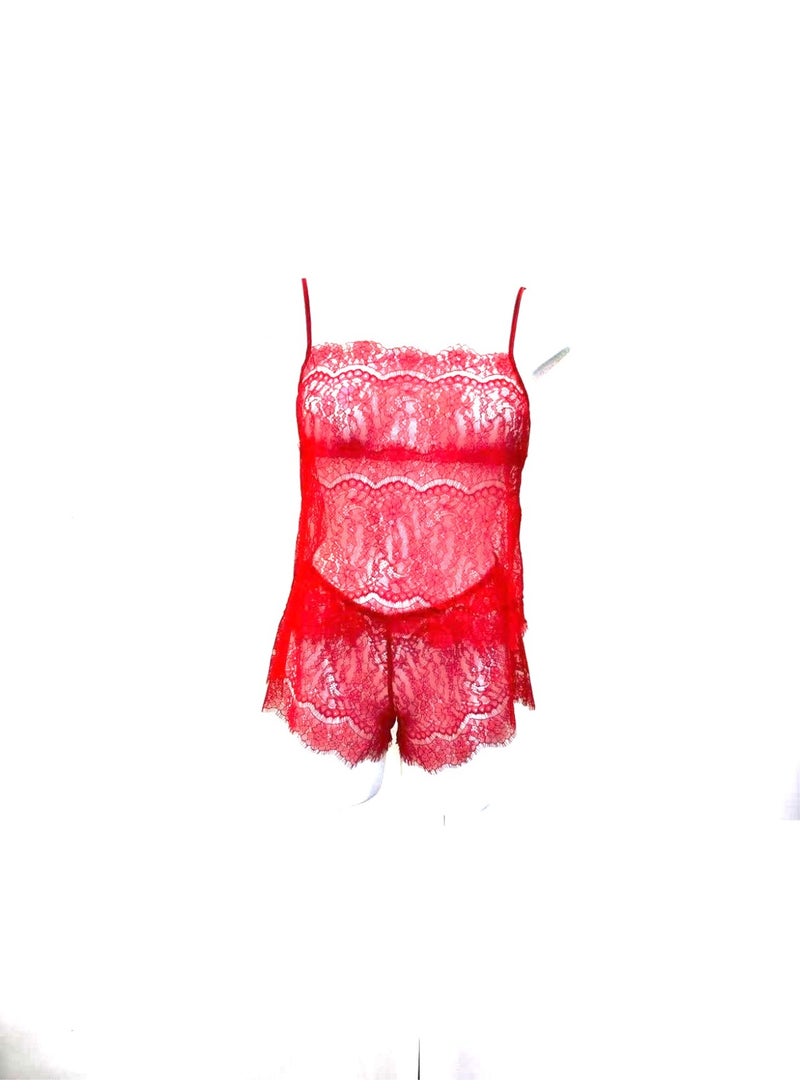 طقم كامل من الدانتيل العلوي والسفلي
